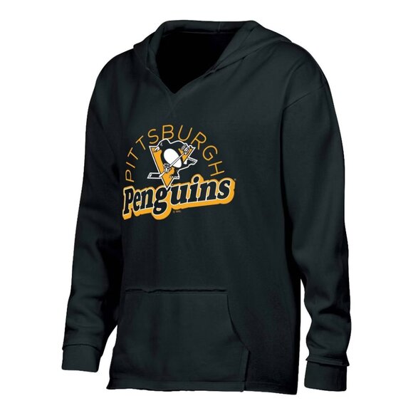 NEW NHL Pittsburgh Penguins Women's Dark Fleece Hooded Sweatshirt Small - Picture 1 of 5